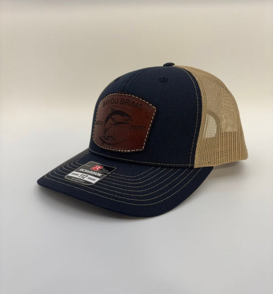Bayou Brims Fishing Leather Patch Hat
