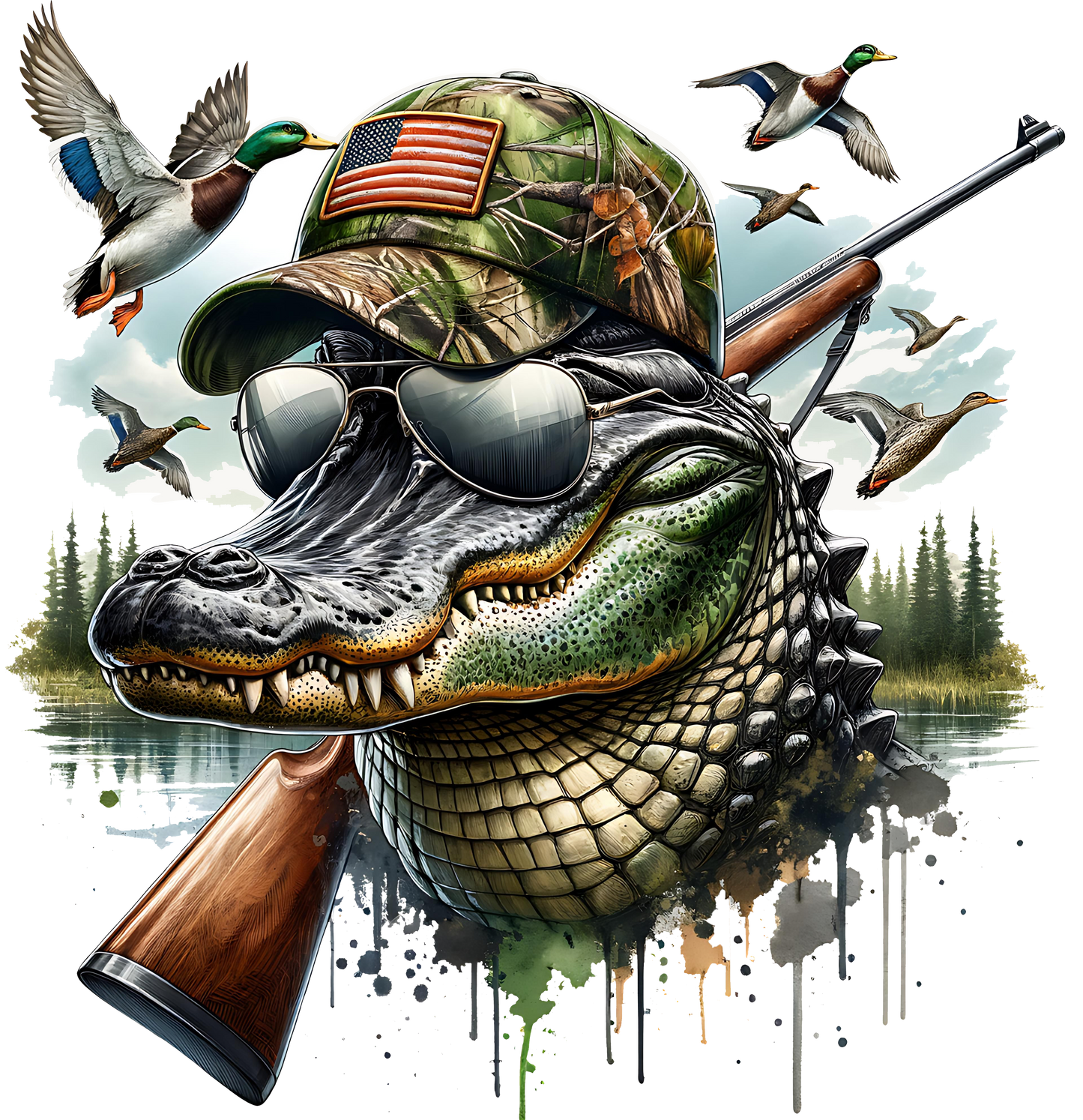 Alligator Hunting Tshirt