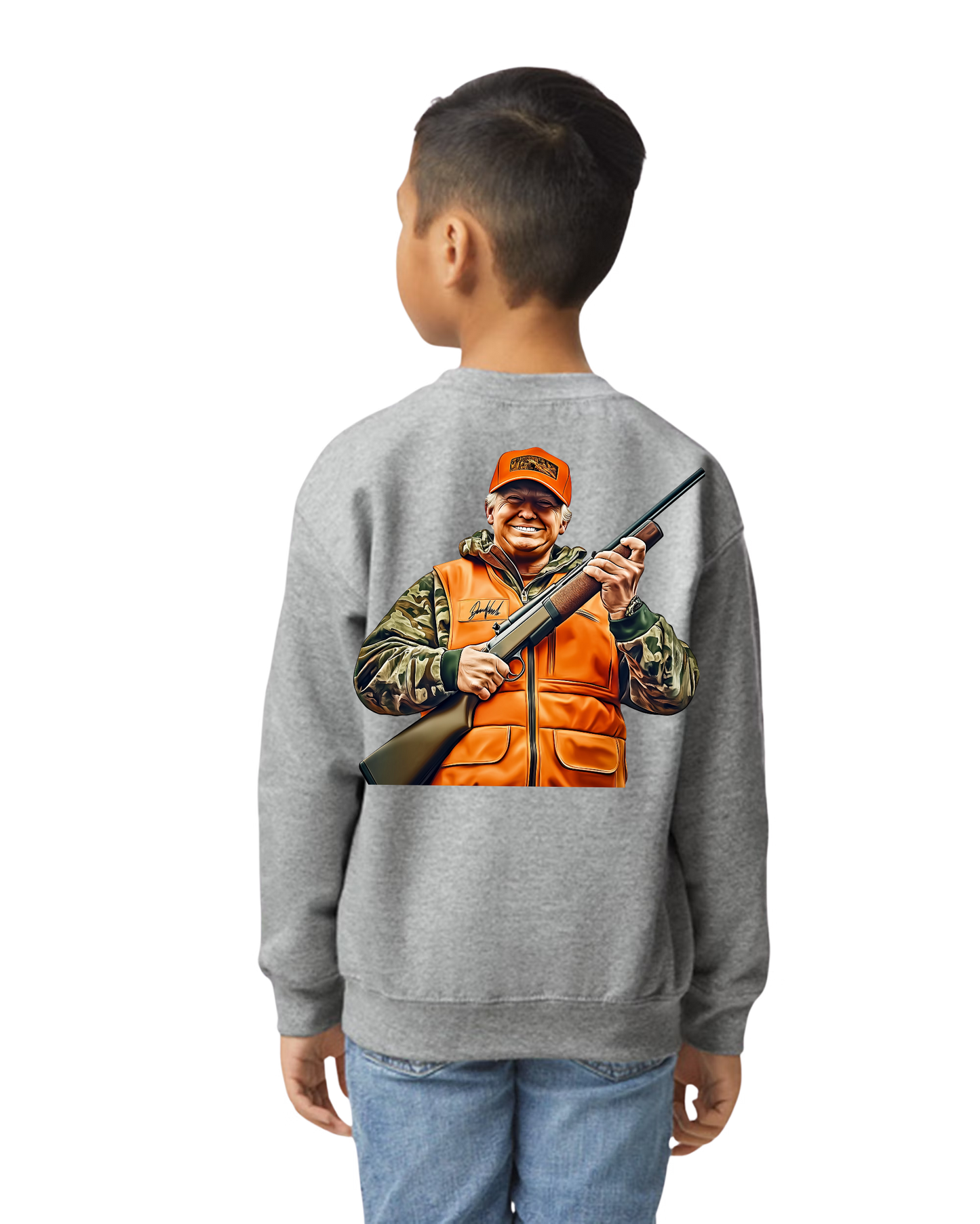 Trump Hunting Sweatshirt for Kids