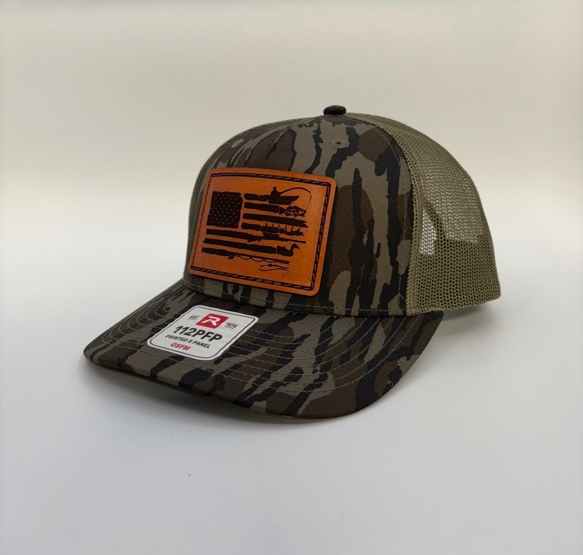 Bayou Brims Leather Patch Hat Multi Hunting