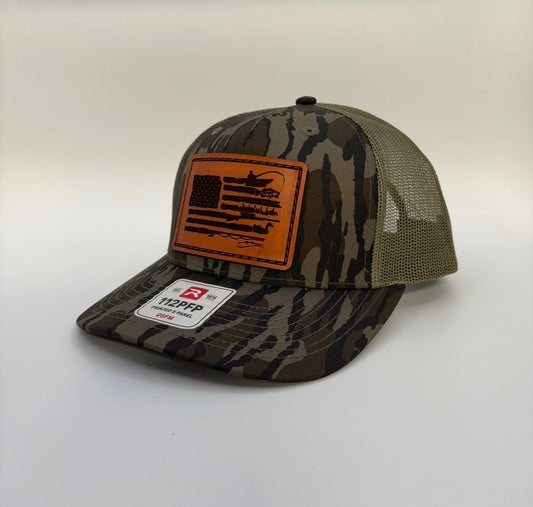 Bayou Brims Leather Patch Hat Multi Hunting