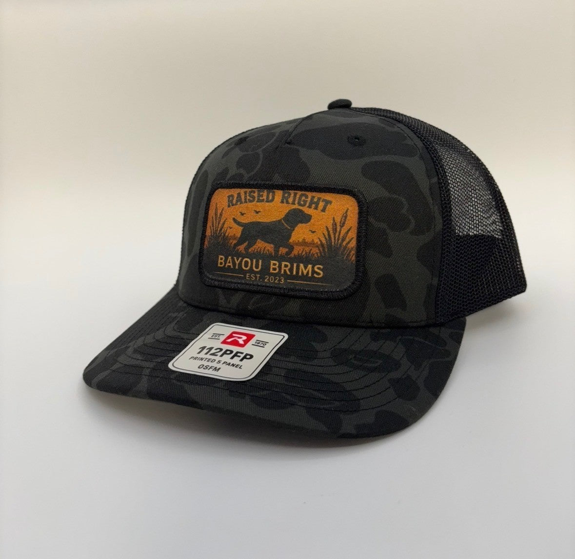 Bayou Brims Raised Right Sublimation Patch