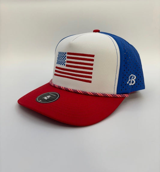 Bayou Brims American Flag Hat