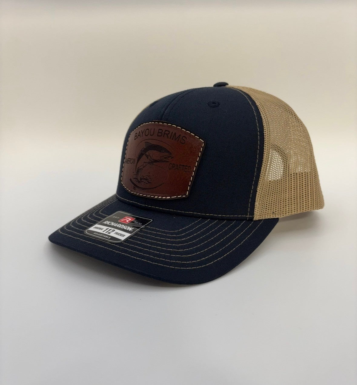 Bayou Brims Fishing Leather Patch Hat
