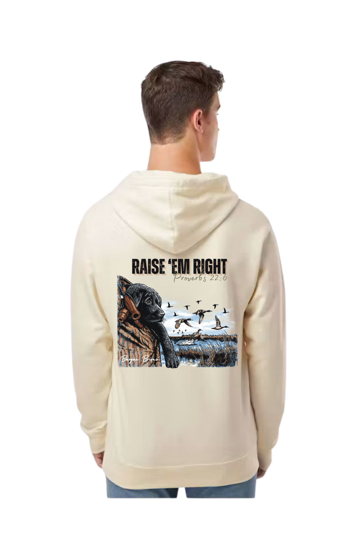 Raise Em Right Adult Hoodie