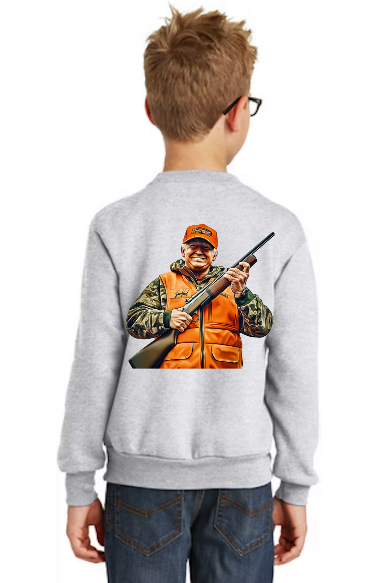 Trump Hunting Sweatshirt for Youth