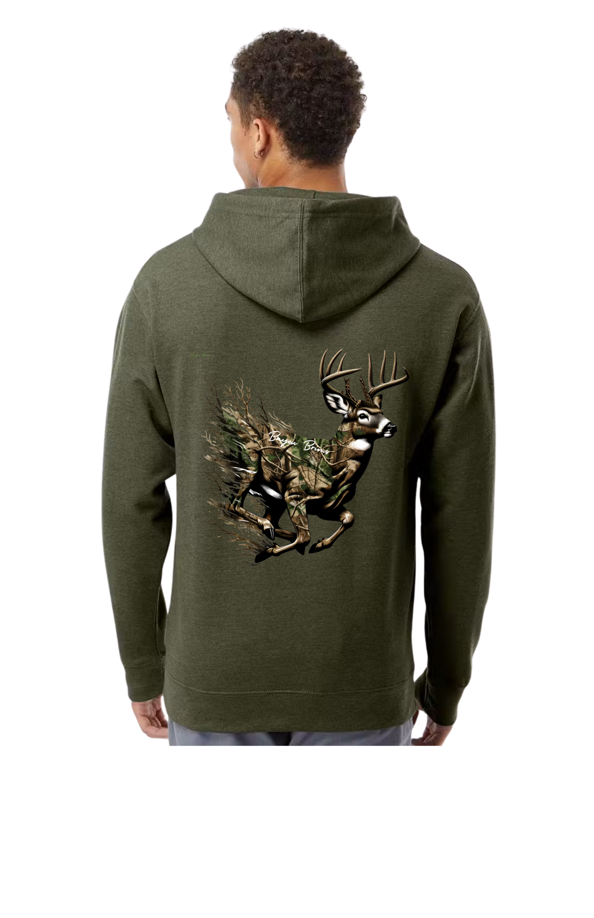 Running Deer Adult Hoodie
