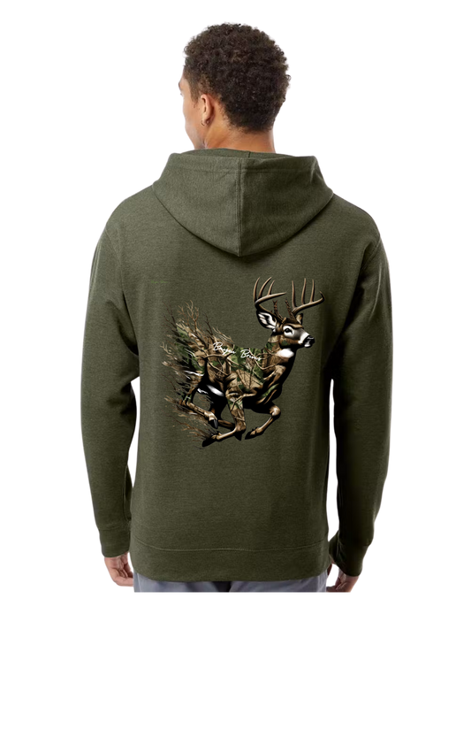 Running Deer Adult Hoodie