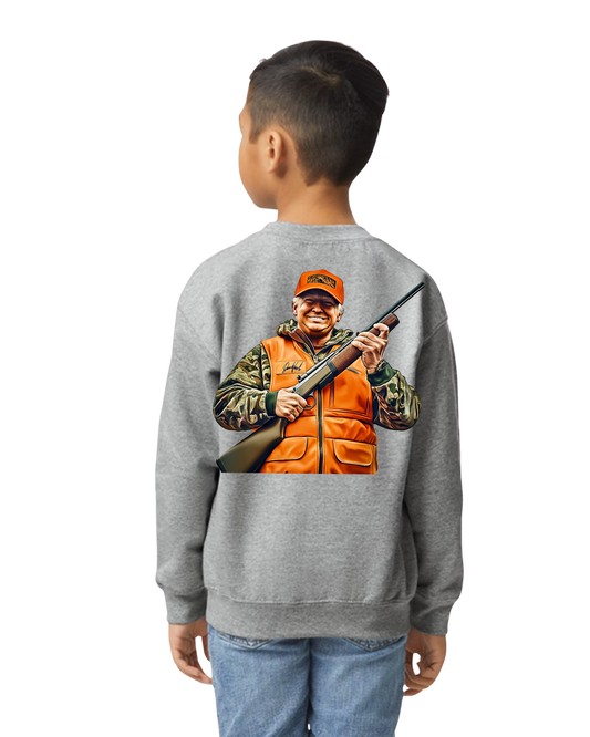 Trump Hunting Sweatshirt for Kids